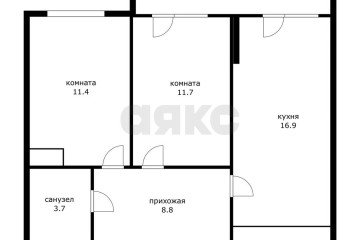 Фото №1: 2-комнатная квартира 51 м² - Краснодар, мкр. жилой комплекс Абрикосово, ул. имени Героя Георгия Бочарникова, 4к2