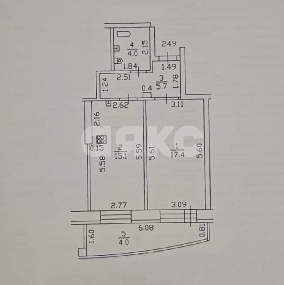 Фото №15: 1-комнатная квартира 42 м² - Нижнекамск, 11-й, пр-кт Химиков, 90
