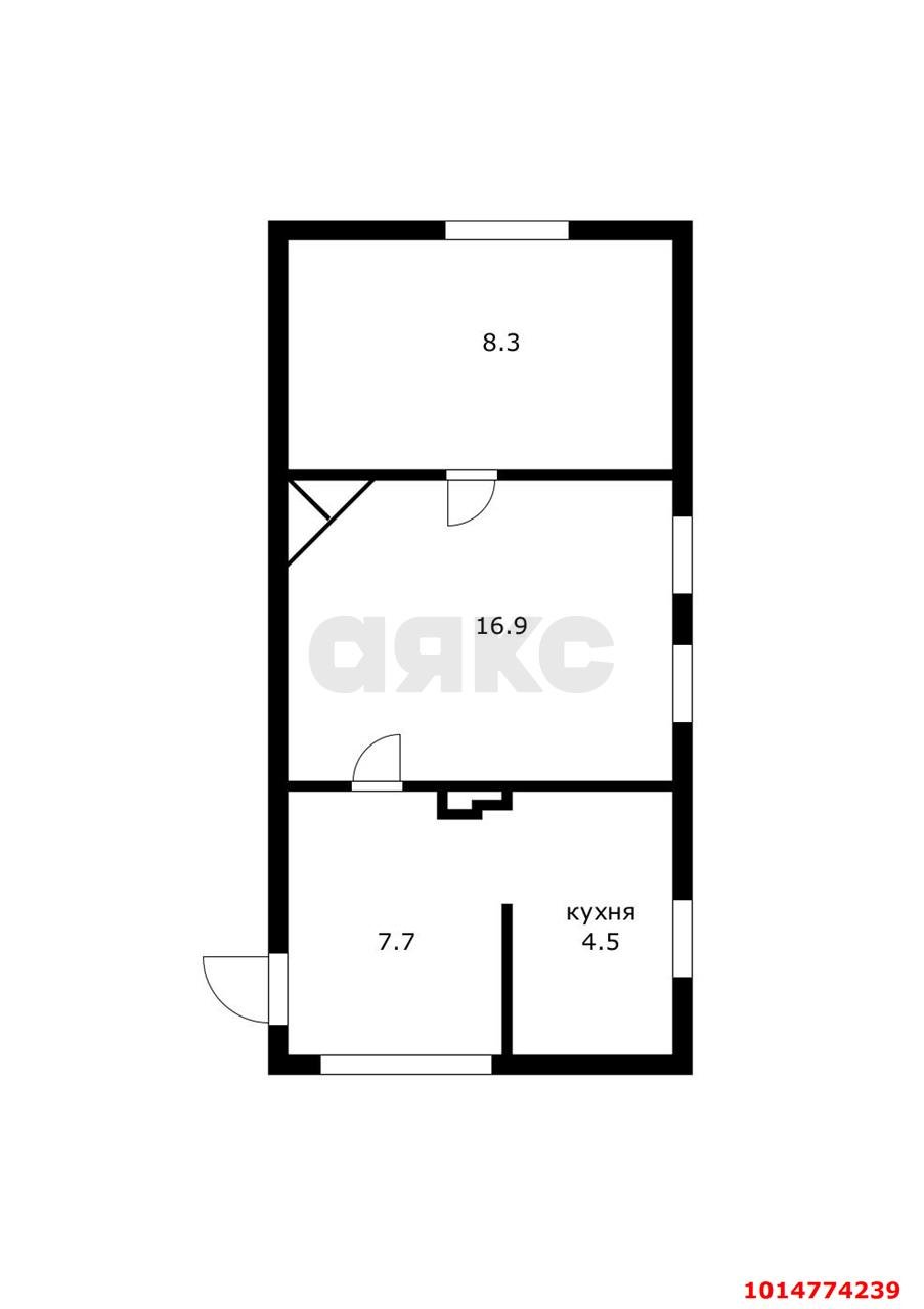 Фото №6: 2-комнатная квартира 37 м² - Краснодар, Центральный, ул. Янковского, 107