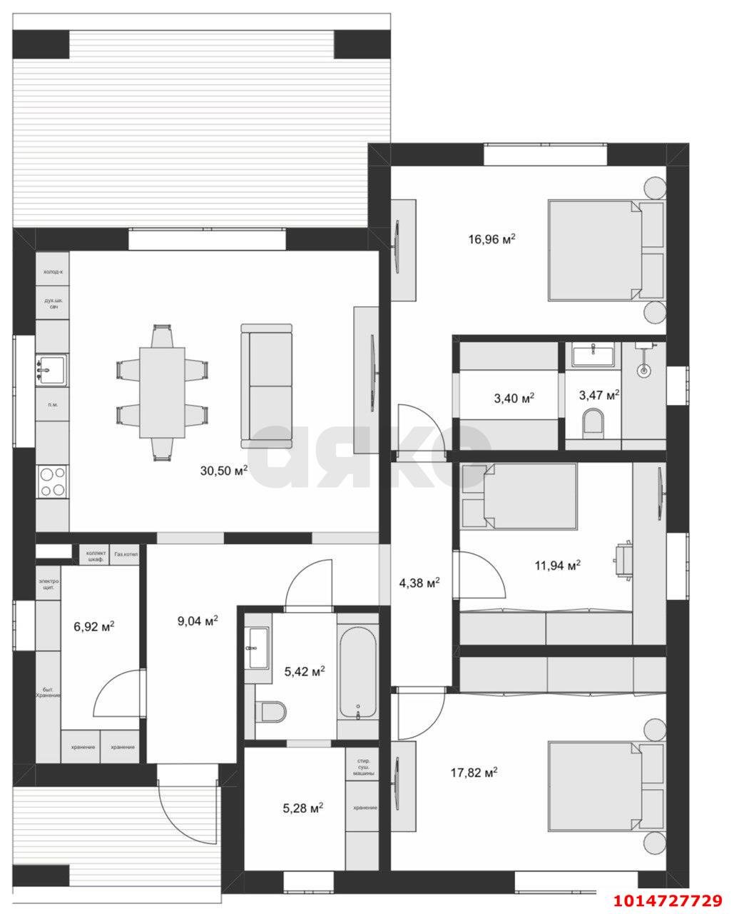 Фото №12: Дом 156 м² + 7 сот. - Старобжегокай, ул. Хатита, 13