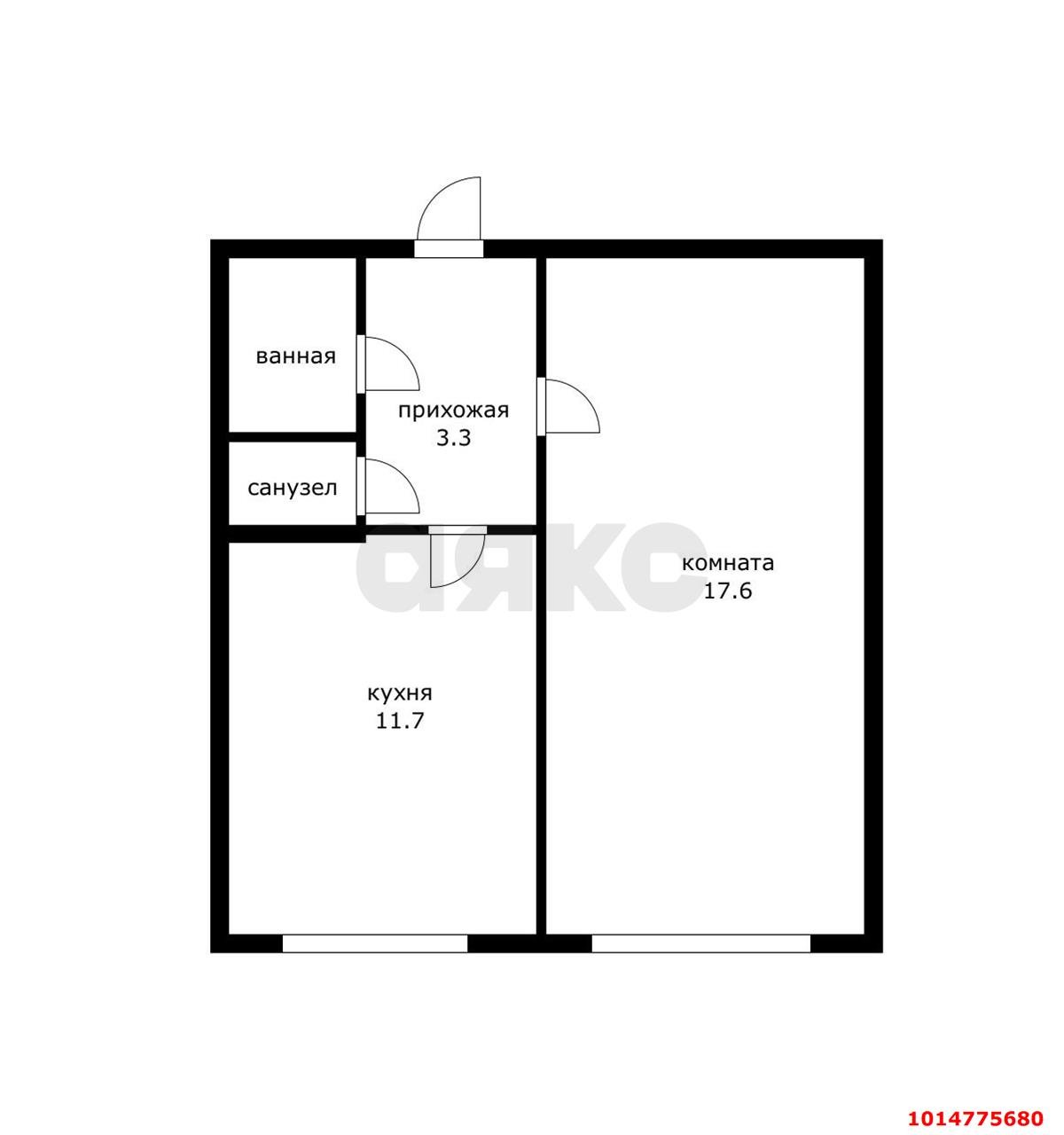 Фото №9: 1-комнатная квартира 35 м² - Краснодар, Краевая Клиническая Больница, ул. Российская, 130