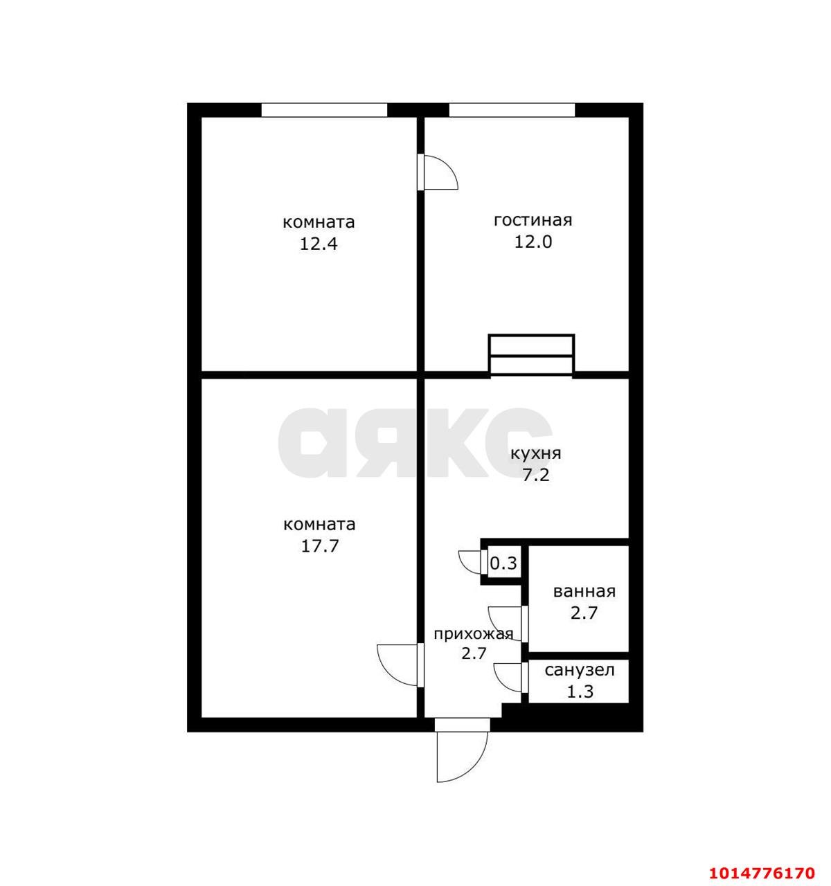 Фото №11: 3-комнатная квартира 56 м² - Краснодар, Карасунский внутригородской округ, мкр. Комсомольский, ул. Уральская, 172