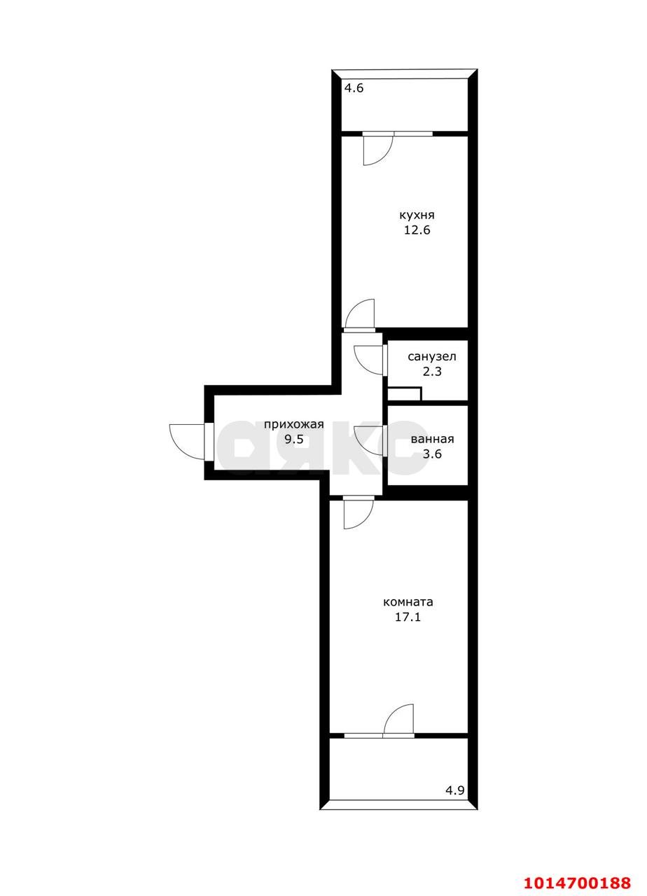 Фото №19: 2-комнатная квартира 48 м² - Краснодар, ЖК Оникс, ул. Российская, 267к4