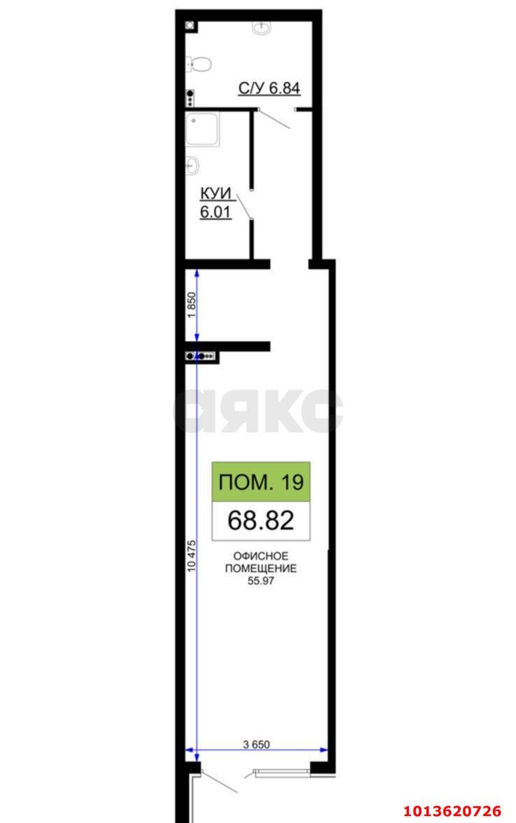 Фото №1: Коммерция 63 м² - Краснодар, Школьный, Прикубанский внутригородской округ, Круглик, мкр. жилой комплекс Сердце, ул. Школьная, 1