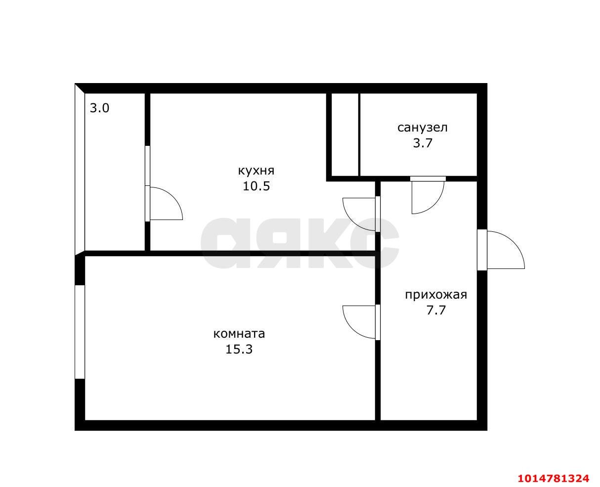 Фото №1: 1-комнатная квартира 37 м² - Краснодар, Пашковский, ул. Леонида Лаврова, 8Б