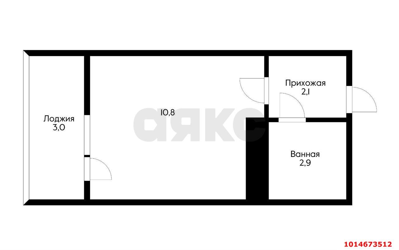 Фото №9: Студия 19 м² - Краснодар, жилой комплекс Самолёт-4, ул. Константина Гондаря, 103к1