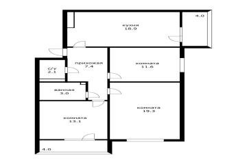 Фото №2: 3-комнатная квартира 85 м² - Краснодар, мкр. Почтовый, ул. имени Валерия Гассия, 22