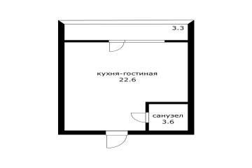 Фото №5: Студия 26 м² - Новая Адыгея, мкр. жилой комплекс Мега, ул. Бжегокайская, 90/5к1