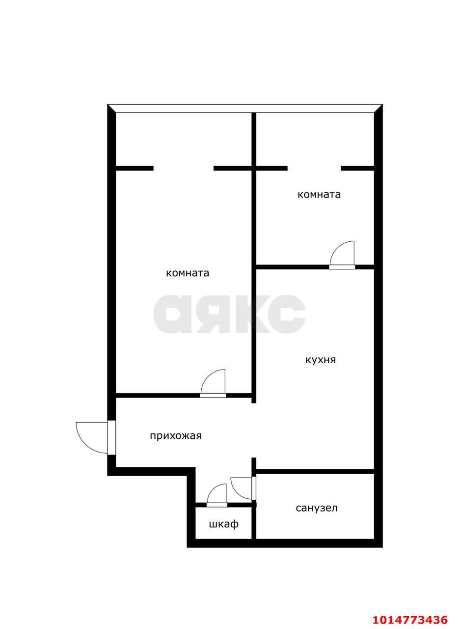 Фото №14: 2-комнатная квартира 51 м² - Краснодар, ЖК Культурный, ул. Чайковского, 23/3