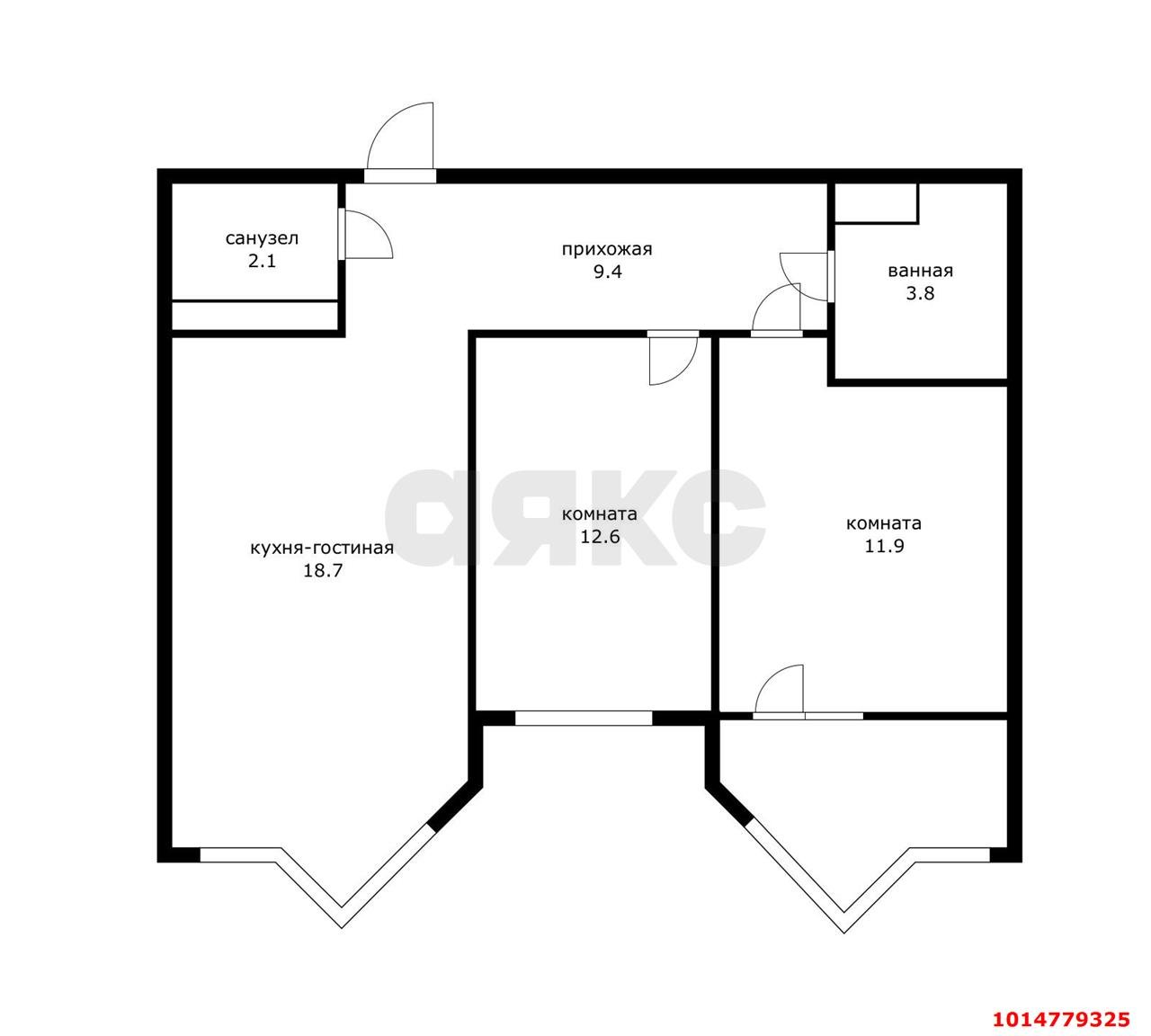 Фото №20: 2-комнатная квартира 60 м² - Краснодар, 2-я Площадка, ул. Ветеранов, 85к5