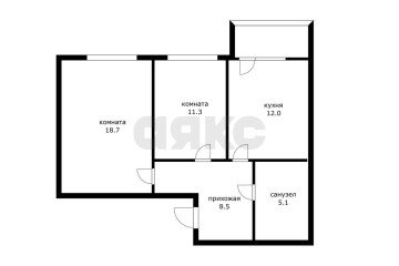 Фото №3: 2-комнатная квартира 55 м² - Краснодар, мкр. Музыкальный, ул. имени С.В. Рахманинова, 21к1