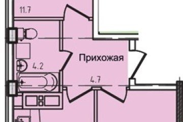 Фото №1: 2-комнатная квартира 55 м² - Яблоновский, ул. Луговая, 7/7