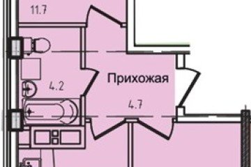 Фото №1: 2-комнатная квартира 55 м² - Яблоновский, ул. Луговая, 7/7