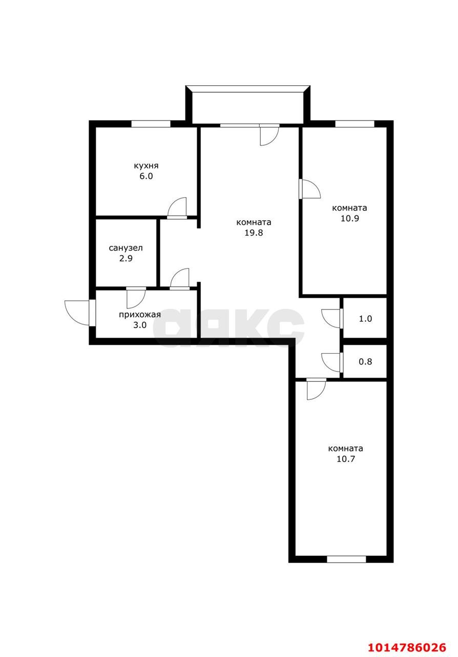 Фото №11: 3-комнатная квартира 58 м² - Краснодар, Завод Измерительных Приборов, ул. Курчатова, 6