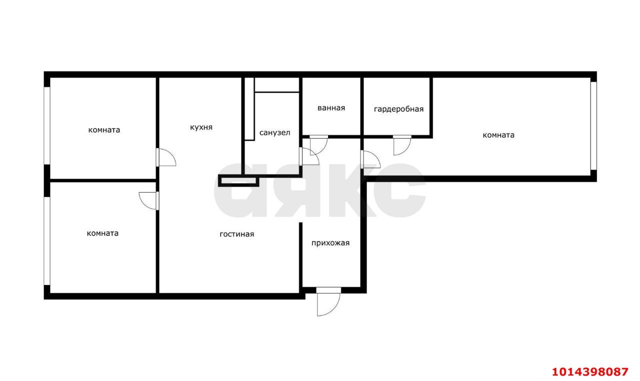 Фото №14: 3-комнатная квартира 71 м² - Краснодар, Черёмушки, ул. Обрывная, 132/1