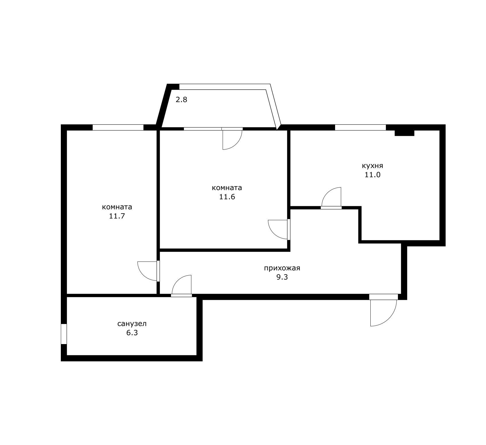 Фото №14: 2-комнатная квартира 53 м² - Новая Адыгея, мкр. жилой комплекс Тургеневский, ул. Тургеневское шоссе, 3А/34
