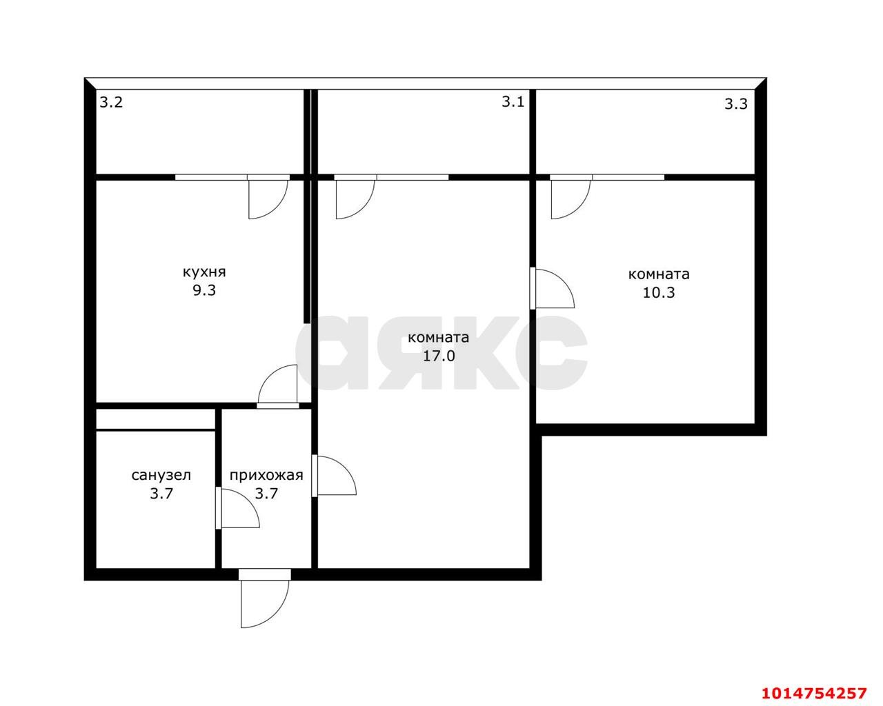 Фото №17: 2-комнатная квартира 56 м² - Краснодар, Славянский, ул. Заполярная, 35к6