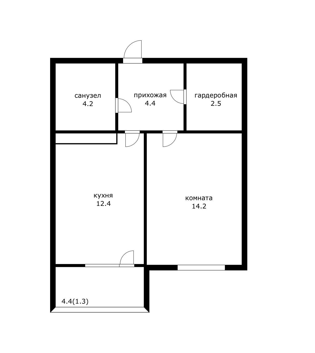 Фото №12: 1-комнатная квартира 42 м² - Краснодар, жилой комплекс Отражение, мкр. Прикубанский внутригородской округ, ул. Конгрессная, 41к1