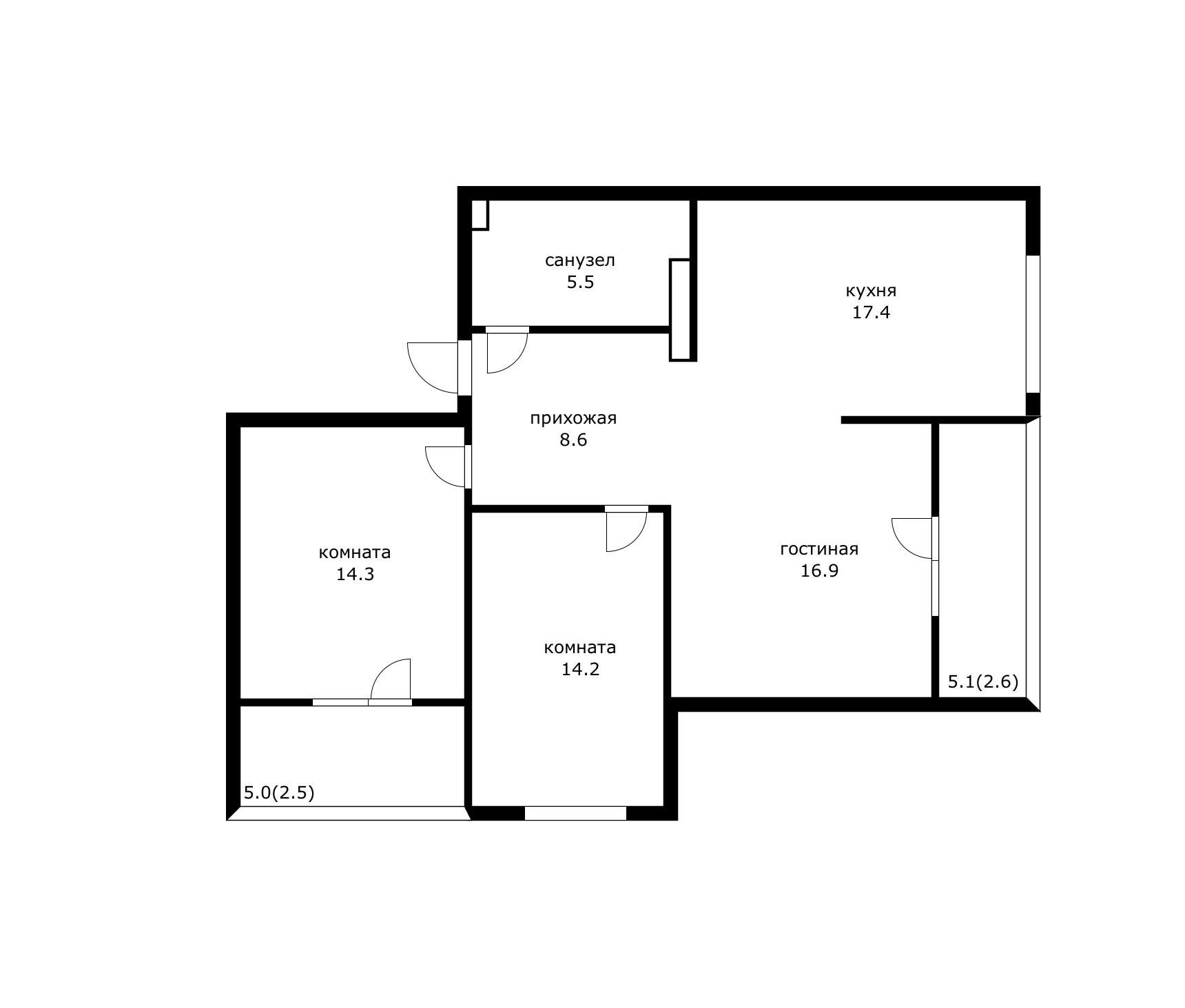 Фото №7: 3-комнатная квартира 89 м² - Краснодар, Прикубанский внутригородской округ, мкр. жилой комплекс Новелла, ул. Питерская, 40к2