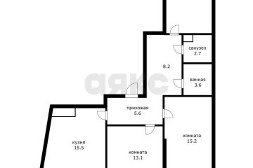 Фото №3: 3-комнатная квартира 80 м² - Краснодар, мкр. жилой комплекс Фонтаны, ул. Воронежская, 47/14