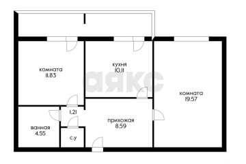 Фото №3: 2-комнатная квартира 63 м² - Краснодар, мкр. Фестивальный, ул. Совхозная, 20