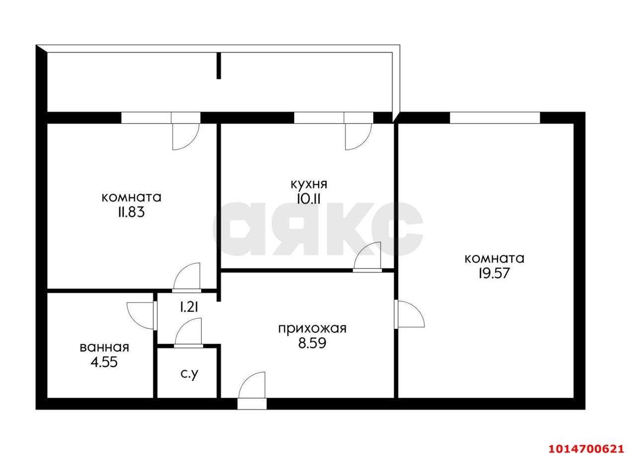 Фото №11: 2-комнатная квартира 63 м² - Краснодар, Фестивальный, ул. Совхозная, 20