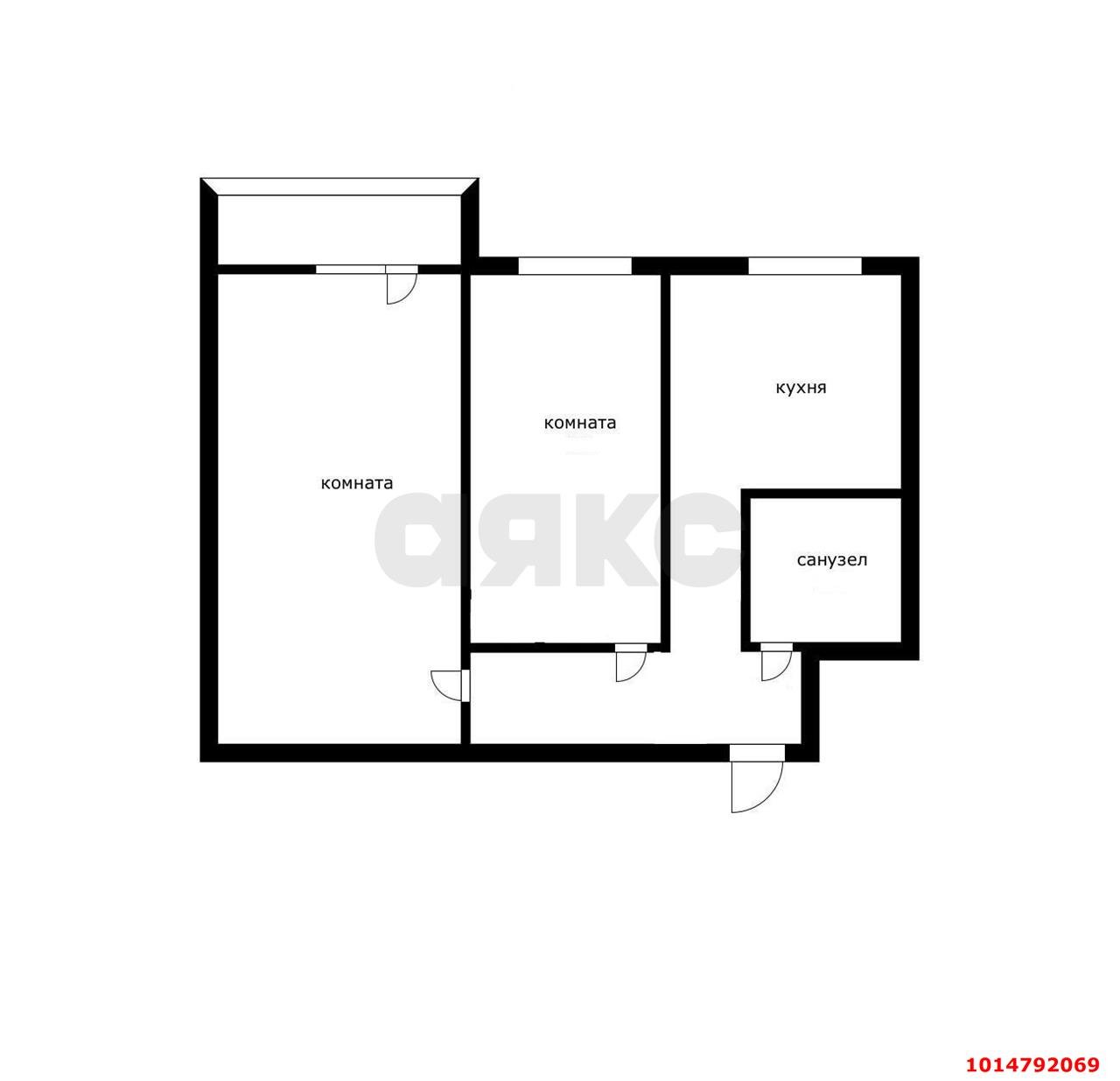 Фото №11: 2-комнатная квартира 44 м² - Краснодар, Черёмушки, ул. Стасова, 149