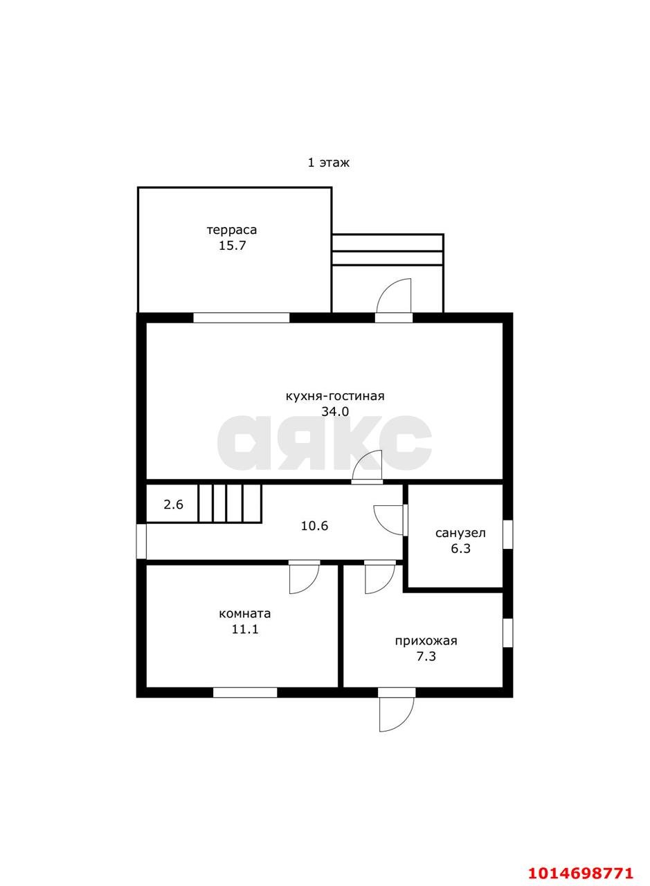 Фото №11: Дом 141 м² + 4 сот. - Янтарь, мкр. Прикубанский внутригородской округ, ул. Айвовая, 319