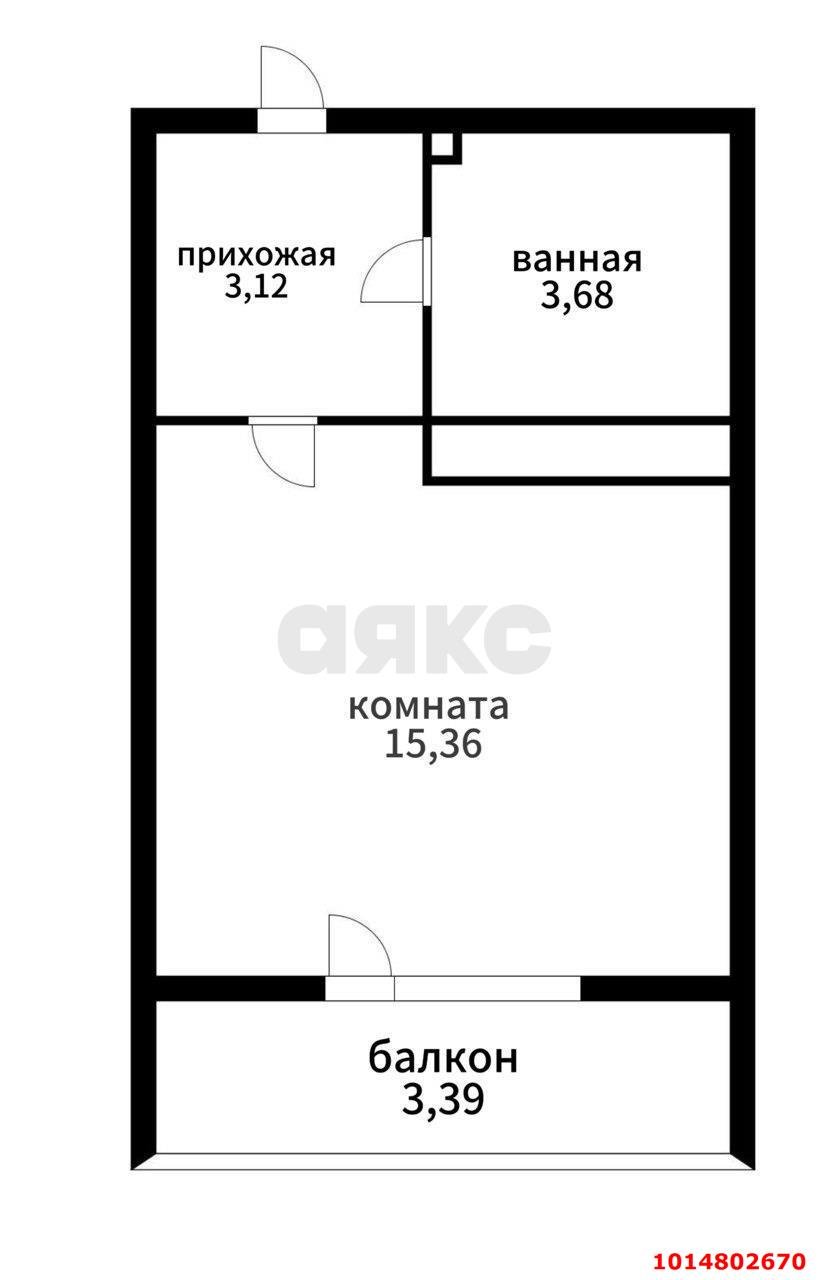 Фото №8: Студия 27 м² - Краснодар, жилой комплекс Зелёный театр, ул. Западный Обход, 39/1к6