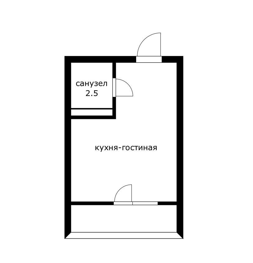 Фото №11: Студия 24 м² - Краснодар, Прикубанский внутригородской округ, мкр. жилой комплекс Краски, ул. Краеведа Соловьёва, 6к6