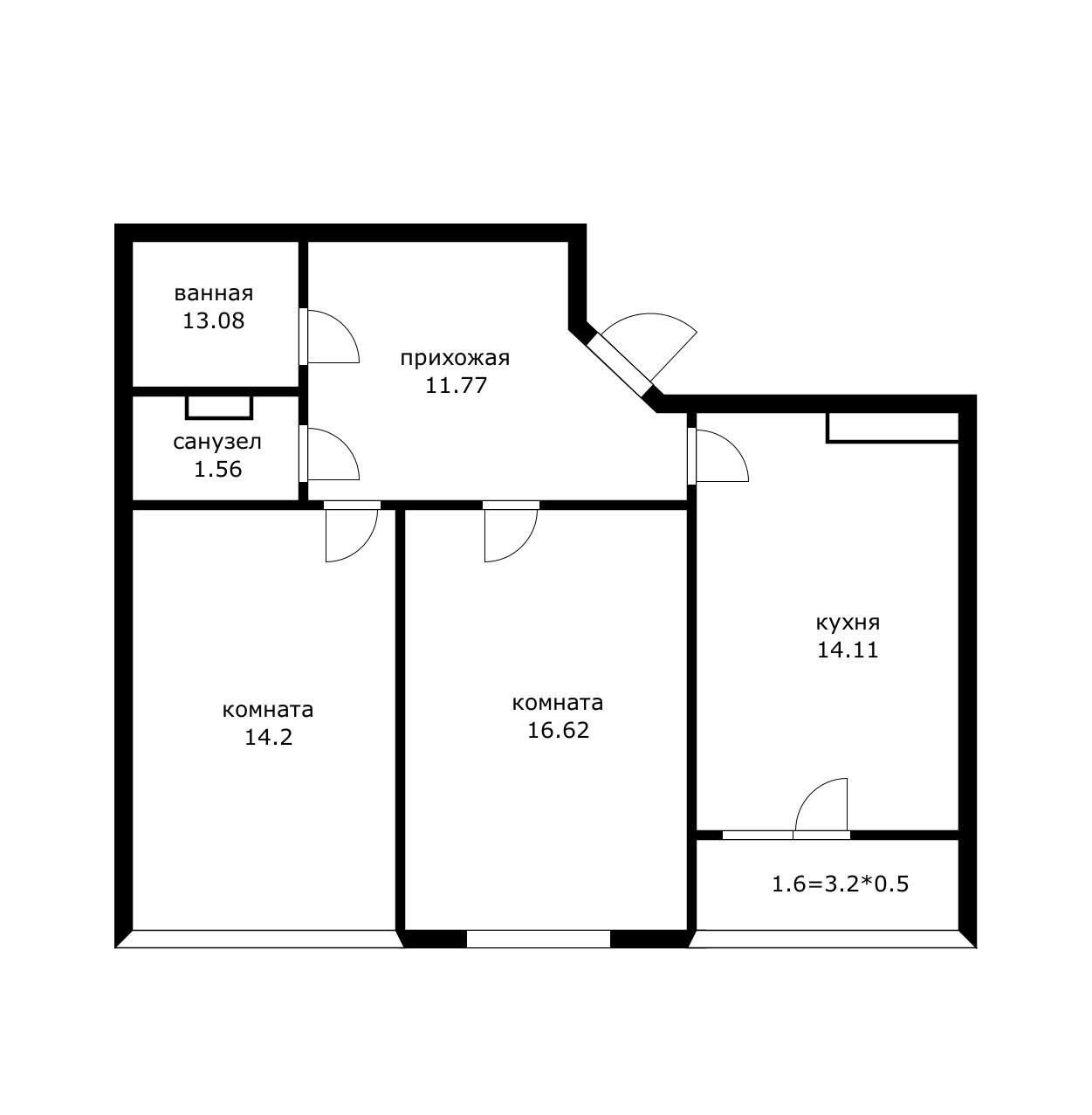 Фото №17: 2-комнатная квартира 63 м² - Краснодар, Прикубанский внутригородской округ, Панорама, мкр. ЖК Панорама, ул. Восточно-Кругликовская, 22/3