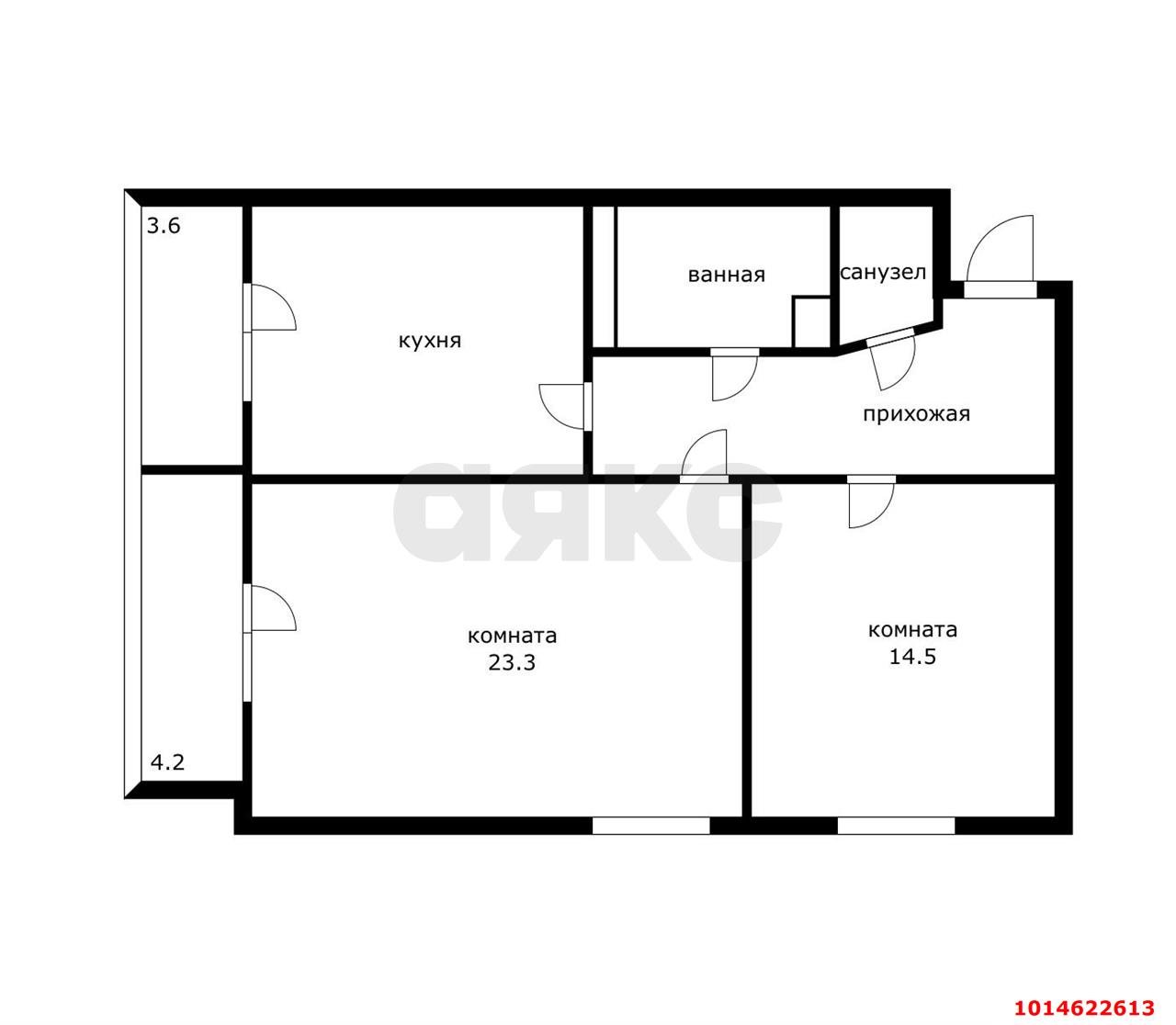 Фото №15: 2-комнатная квартира 65 м² - Краснодар, Фестивальный, ул. Яна Полуяна, 39