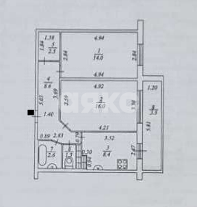 Фото №20: 2-комнатная квартира 56 м² - Нижнекамск, 35-й, ул. Рифката Гайнуллина, 4