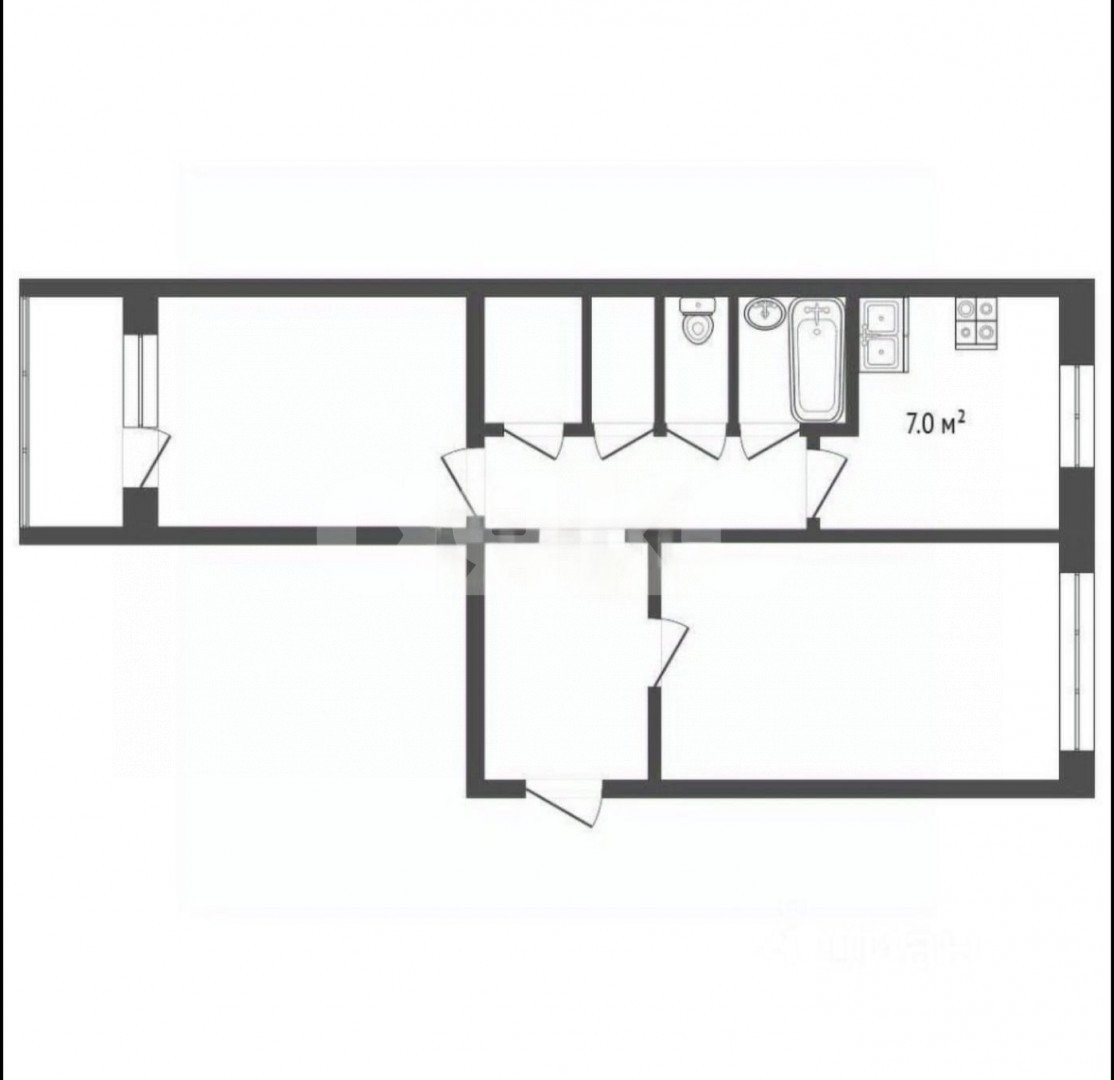 Фото №9: 2-комнатная квартира 48 м² - Жуковский, 2-й, ул. Гагарина, 49