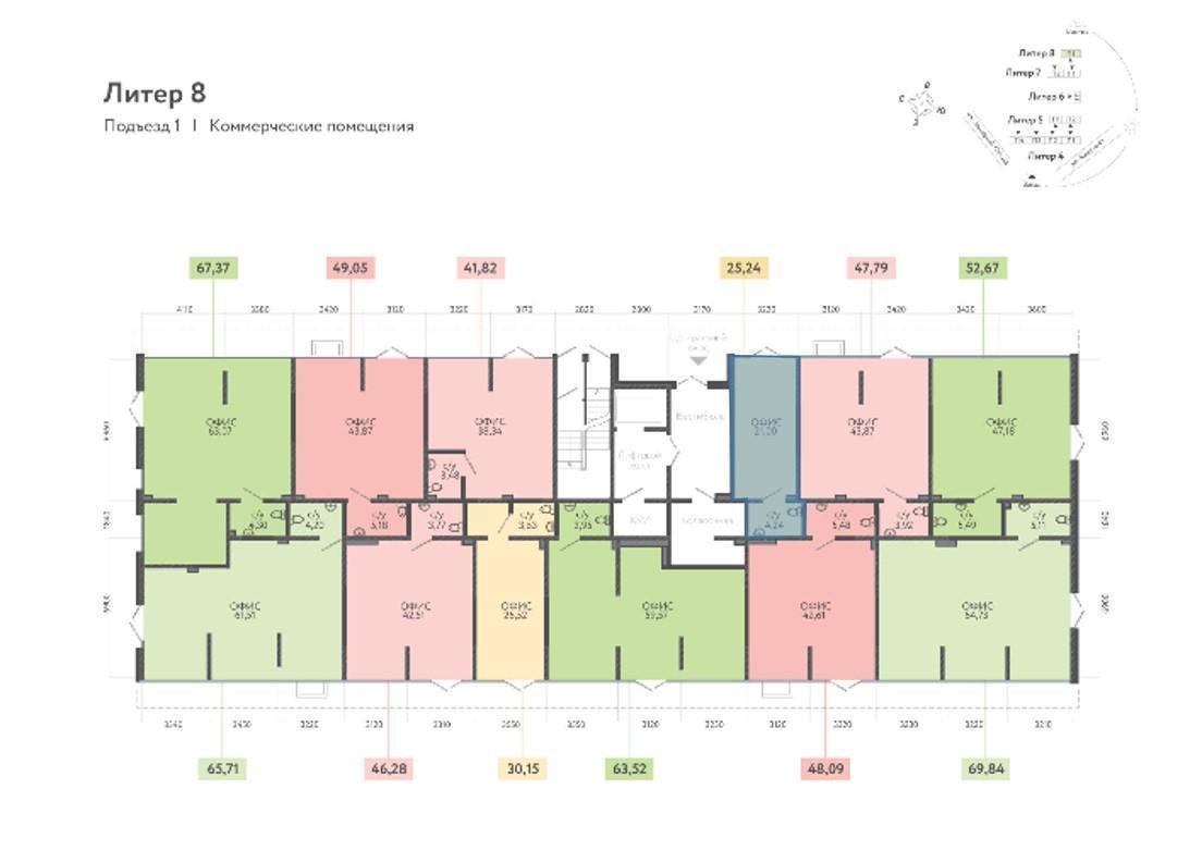Фото №8: Коммерция 25 м² - Краснодар, Прикубанский внутригородской округ, мкр. жилой комплекс Лето, ул. Западный Обход, 50