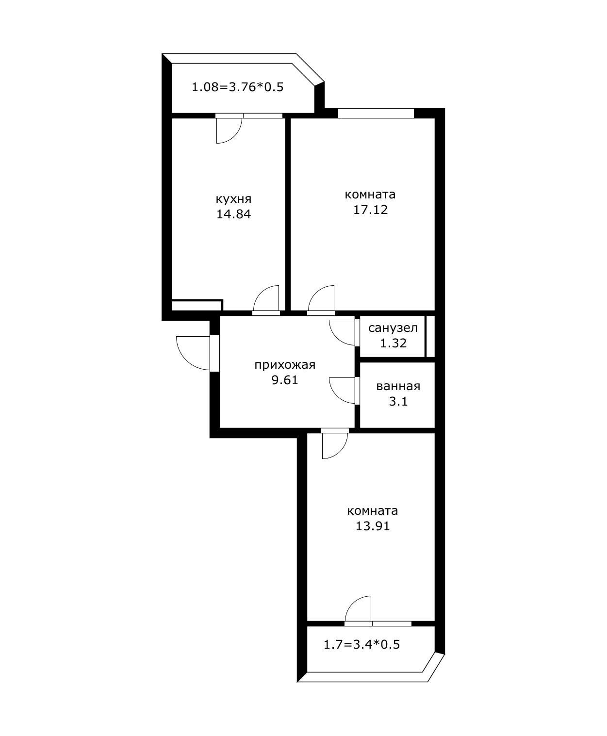 Фото №20: 2-комнатная квартира 63 м² - Краснодар, Прикубанский внутригородской округ, мкр. ЖК Губернский, аллея Сердце Губернского