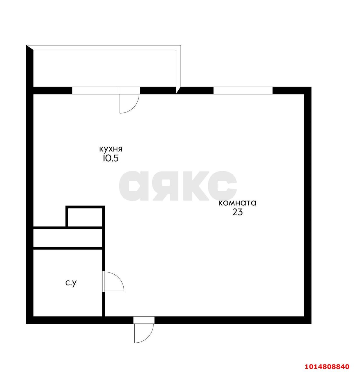 Фото №8: 1-комнатная квартира 48 м² - Краснодар, Солнечный, ул. Архитектора Ишунина, 7