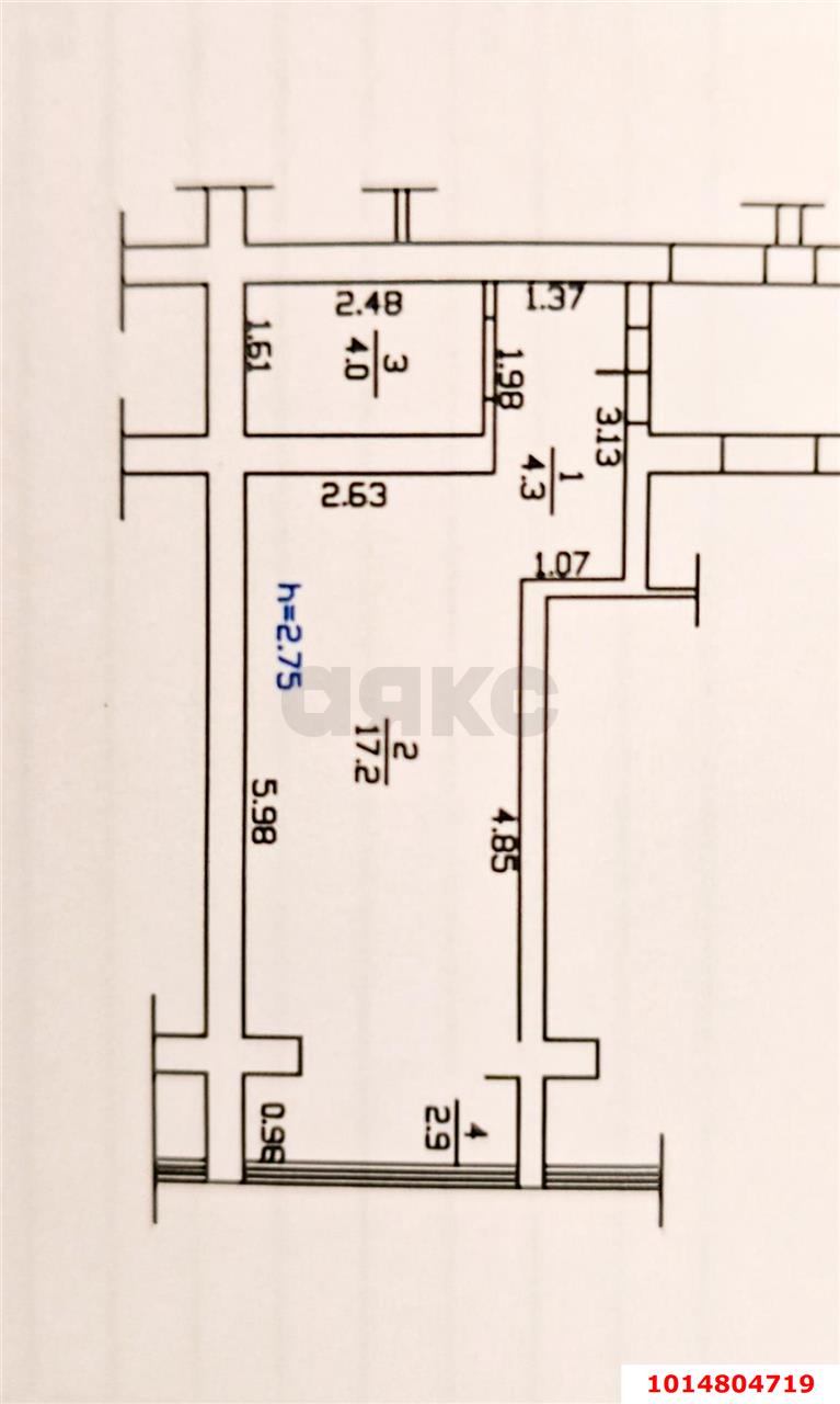 Фото №6: Студия 28 м² - Российский, Прикубанский внутригородской округ, ул. Куликова Поля, 27