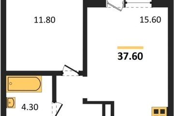 Фото №1: 1-комнатная квартира 37 м² - Краснодар, мкр. ЖК Все Свои Вип, ул. Колхозная, 5/2