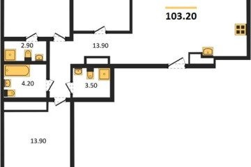 Фото №1: 3-комнатная квартира 103 м² - Краснодар, мкр. ЖК Все Свои Вип, ул. Колхозная, 5/2