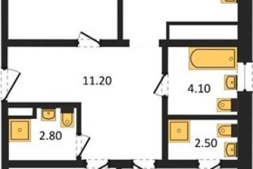 Фото №1: 3-комнатная квартира 88 м² - Краснодар, мкр. ЖК Все Свои Вип, ул. Колхозная, 5/2