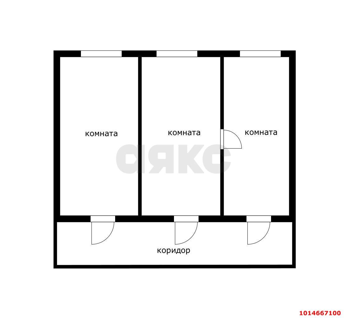 Фото №5: 3-комнатная квартира 38 м² - Краснодар, Центральный, ул. Карасунская, 77
