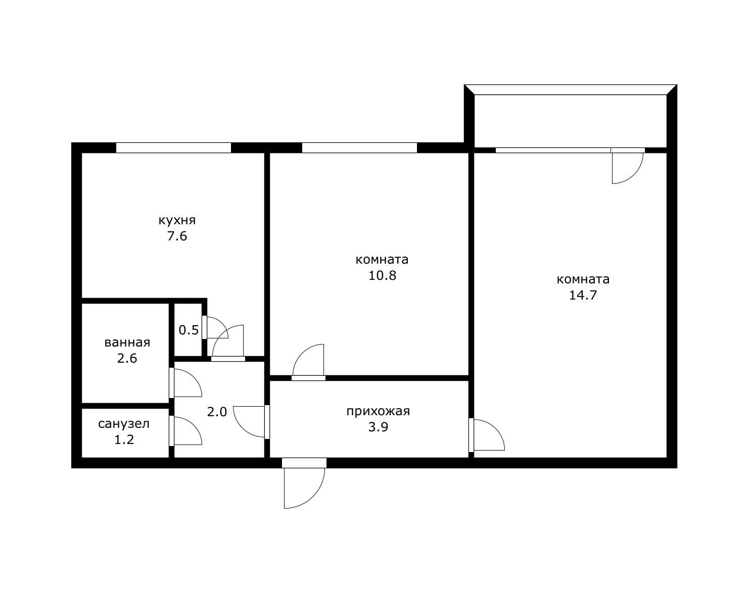Фото №13: 2-комнатная квартира 46 м² - Краснодар, Черёмушки, Карасунский внутригородской округ, мкр. Центральный внутригородской округ, ул. Селезнёва, 120