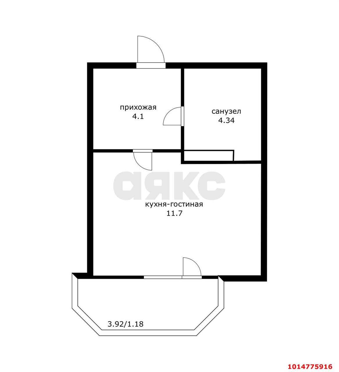 Фото №5: Студия 20 м² - Краснодар, Светлоград, ул. Красных Партизан, 1/4к15