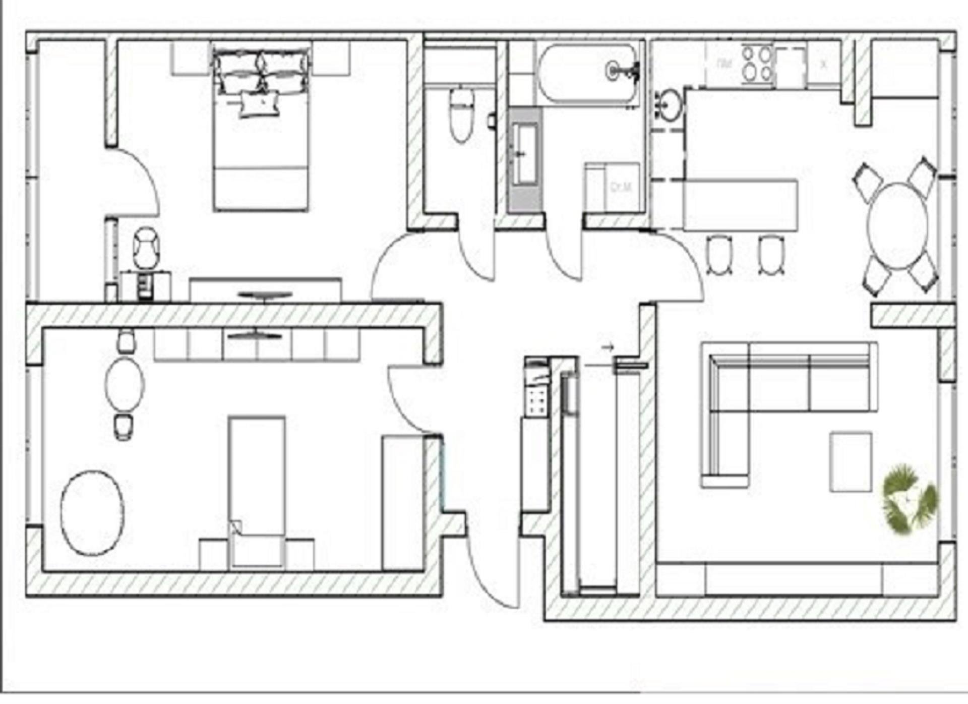 Фото №14: 3-комнатная квартира 85 м² - Краснодар, ЖК Бауинвест, ЖК Парк у Дома, Прикубанский внутригородской округ, жилой комплекс Бауинвест, мкр. жилой комплекс Парк У Дома, ул. Героя Владислава Посадского, 17к2