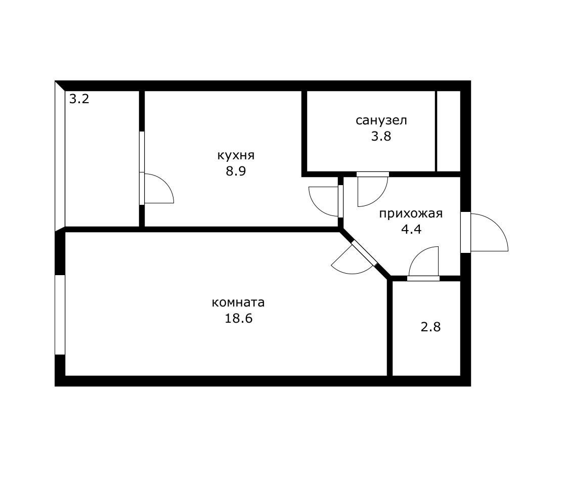 Фото №3: 1-комнатная квартира 38 м² - Краснодар, Прикубанский внутригородской округ, Фестивальный, мкр. Солнечный, ул. имени Симиренко, 45