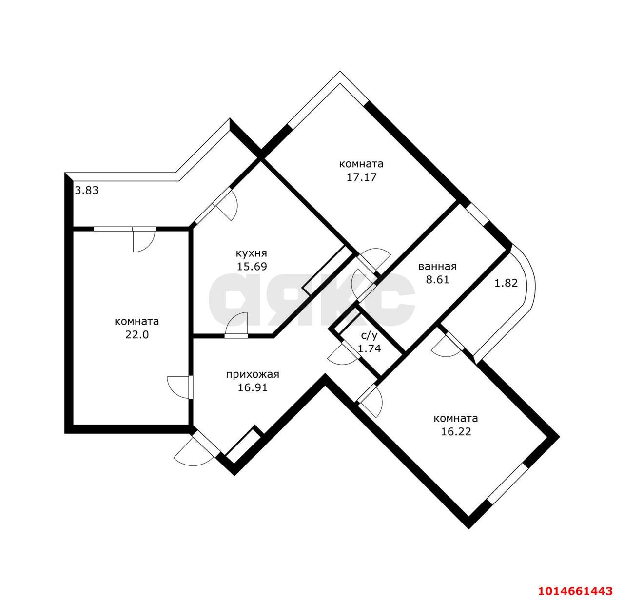 Фото №13: 3-комнатная квартира 112 м² - Краснодар, Западный внутригородской округ, мкр. ЖК Краснодар Сити, ул. Шоссе Нефтяников, 18к3