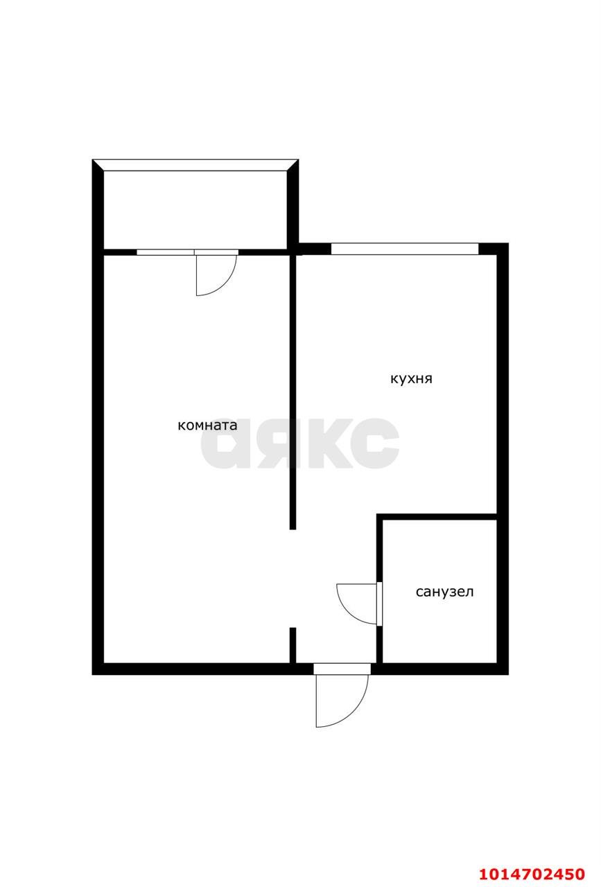 Фото №15: 1-комнатная квартира 32 м² - Краснодар, Завод Радиоизмерительных Приборов, ул. 1 Мая, 428