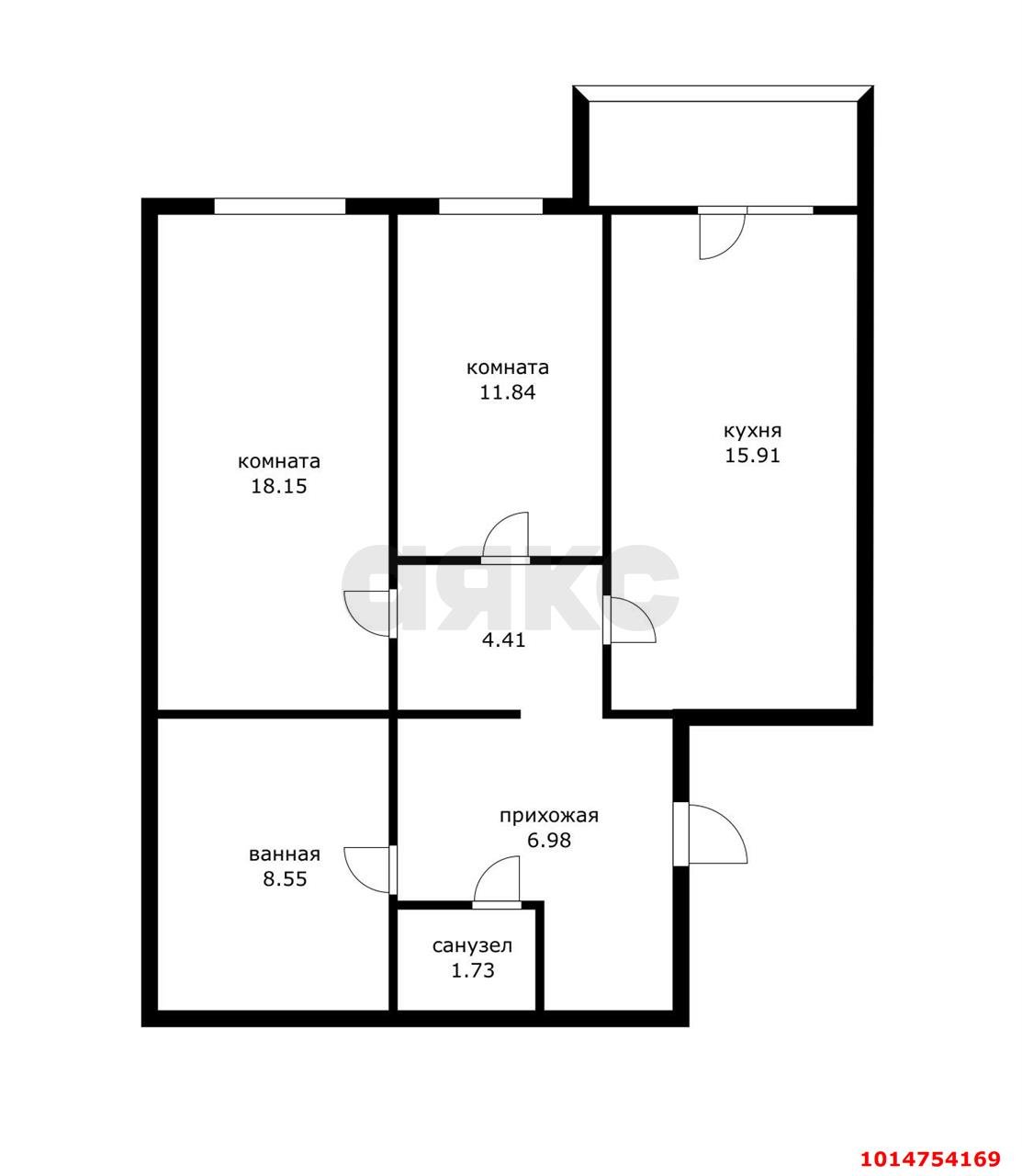 Фото №8: 2-комнатная квартира 70 м² - Краснодар, Завод Радиоизмерительных Приборов, ул. Вологодская, 20