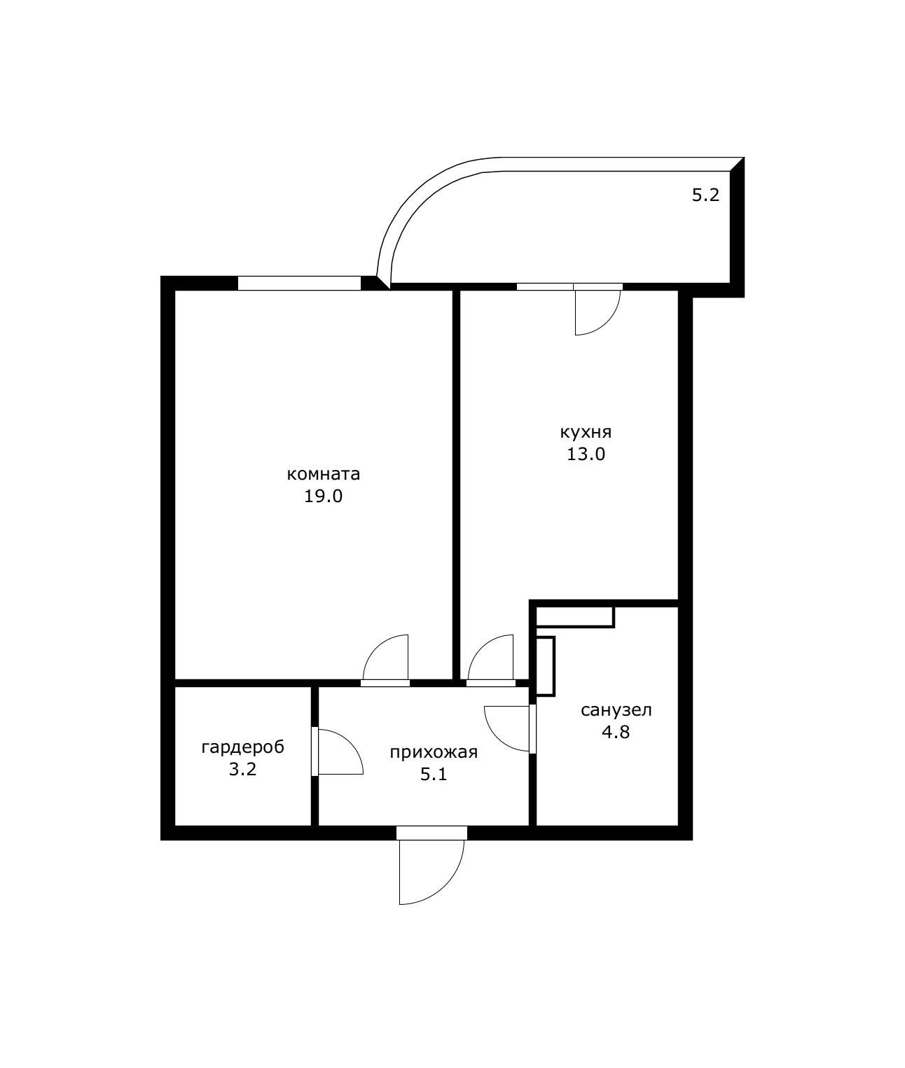 Фото №16: 1-комнатная квартира 50 м² - Краснодар, Кожзавод, жилой комплекс Резиденция, мкр. Западный внутригородской округ, ул. Кожевенная, 22